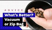 How To Store Coffee Beans - Vacuum Container or Zip Bag?