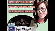 DIY HOW TO REMOVE PRINTED LOGOS FROM EYEGLASSES LENSES / TOMMY HILFIGER