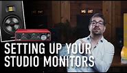 How to Setup Your Studio Monitors (With an Audio Interface) | ADAM Audio