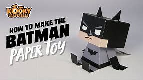 How to make a paper craft Batman - Easy DIY Paper Toy Printable