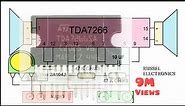 TDA7266sa Amplifier Circuit Diagram How to make audio amplifier TDA7266 7w + 7w Full Video Tutorial
