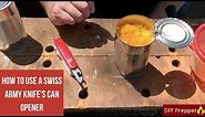 How to Open a Can with a Swiss Army Knife