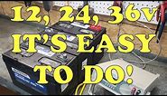 How to Properly Wire 12v, 24v & 36 Volt Trolling Motor Batteries In Your Boat (Series vs. Parallel)