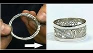 Изготовление серебряного филигранного кольца |кольцо своими руками| работа ювелира