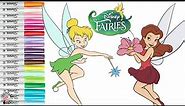 Disney Fairies Coloring Book Pages Tinker Bell Rosetta and Silvermist
