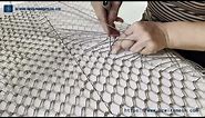 How to hand weave stainless steel cable mesh?