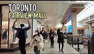 Fairview Mall, Walking Tour Shopping Centre Mall, Toronto Canada April 2022