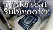 underseat subwoofer Kenwood KSC-SW11 (review and sound test)