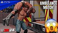 WWE 2K24 - John Cena vs. Randy Orton - Ambulance Match at SummerSlam | PS5™ [4K60]