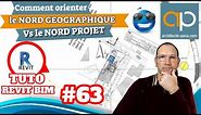 Nord géographique #REVIT : Comment bien l'orienter, modifier ou changer le nord projet ? tuto n°63
