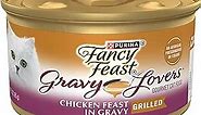 Purina Fancy Feast Gravy Lovers Chicken Feast in Gravy Gourmet Cat Food in Wet Cat Food Gravy - (Pack of 24) 3 oz. Cans