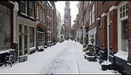 Winter Walk in Snowy Amsterdam ❄️ | Centre - Jordaan | The Netherlands 4K