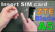 ZTE Blade A5 2020 Insert The SIM