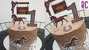 HORSE THEMED BIRTHDAY CAKE | Recel Creates