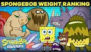 SpongeBob Characters Ranked By SIZE! ⚖️ | SpongeBob