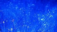 Optic fiber glowing blue - Free Stock Video
