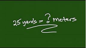 Unit Conversion #1 - How to convert yards to meters