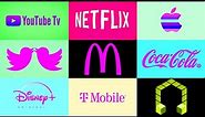 Best Logo compilation: YouTube tv, Netflix Apple, Twitter, MacDonald's etc Logo Effects(most viewed)