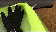 Deflating green Intex inflatable pool float mat