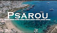 Psarou Beach in Mykonos, Greece Free Footage +4K