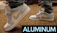 Jordan 1 Low Aluminum/Ice Blue Unboxing + On Feet!