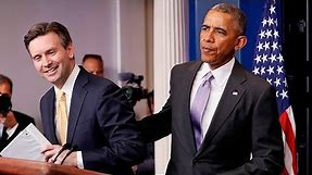 Obama surprises press secretary