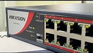Hikvision 16 Port PoE Switch | Ethernet and Optical SFP support Uplinks | PoE Switch for IP Cameras