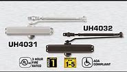 Universal Hardware UH4031/UH4032/UH4033 Heavy Duty Door Closer Standard Mount Install Instructions
