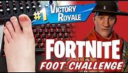 FORTNITE FOOT CHALLENGE! | I Won Only Using My Feet!