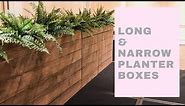 How to Build a Long and Narrow Planter Box | $40 Lumber