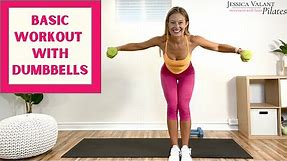 10 Minute Basic Workout With Dumbbells - Perfect for Beginners!