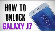 How To Unlock Samsung Galaxy J7 Any Carrier or Country (Re-Upload)