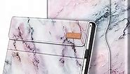 Fintie Case for 12.3 Inch Microsoft Surface Pro 7 Plus, Surface Pro 7, Surface Pro 6, Pro 5, Pro 4, Pro 3 - Portfolio Business Cover with Pocket, Compatible with Type Cover Keyboard, Marble Pink