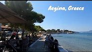 Aegina, Greece Walking Tour August 2022 4K - UHD Walking Around Greece