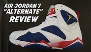 Air Jordan 7 Olympic Tinker Alternate Team USA Retro Sneaker Detailed Look Review With Dj Delz