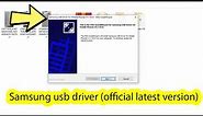 Samsung usb driver for windows 10 official latest version