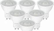 GOEBLESON 6-Pack GU10 LED Bulbs Dimmable, 4000K Neutral White, 7W(50W Equivalent), 500LM Track Spotlight Bulbs, 38° Beam Angle, for Kitchen, Living Room, Bedroom, UL Listed N04GU1005