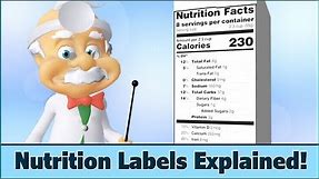 Nutrition Facts Labels - How to Read - For Kids - Dr. Smarty
