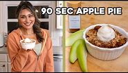 90 Second Low Carb Apple Pie! Sugar Free & You Won't Even Miss the Apples!