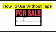 How To Put The For Sale Signs On Your Vehicle No Tape Needed Chroma Graphics