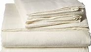 Brielle 100-Percent Cotton Flannel 6 Piece Sheet Set, Cal-King, Ivory