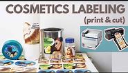 How to make Cosmetics Labels - Print and Cut