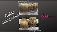 Wig COLOR COMPARISON | Ellen Wille Light Champagne Mix VS Champagne Rooted | CRAZY WIG LADY