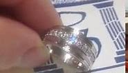 1/2 Carat Diamond Mens Wedding Ring White Gold by Pompeii3