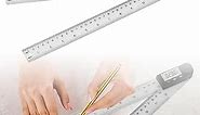 Digital Display Angle Ruler, 2024 New 2-in-1 Precision Ruler & Digital Angle Finder Protractor, Multi-angle Measuring Ruler-High Quality Professional Measuring Tool (ABS-300MM)