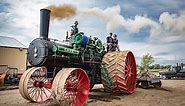 FIRING UP the 150 CASE - The largest steam traction engine in the world prepares for a record pull