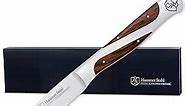 Hammer Stahl 3.5 Inch Paring Knife | Versatile Fruit Knife for Garnishing, Peeling, and More | Small Kitchen Knife for Vegetables and Fruits | Ergonomic Quad-Tang Pakkawood Handle & Gift Box