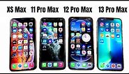 iPhone XS Max vs 11 Pro Max vs 12 Pro Max vs 13 Pro Max!