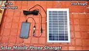 How To Make Solar Powered Mobile Charger | 5v 3A USB Output | Free Energy | POWER GEN