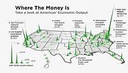 3D Map: The U.S. Cities With the Highest Economic Output